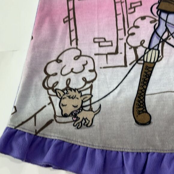 The Children’s Place | Girls Purple Pink Print Sleeveless Nightgown Pajamas Pjs - Picture 12 of 16